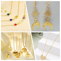 300 шт. 3 стиля стойки с покрытием из латуни соединительные кольца&nbsp;KK-BBC0023-05G