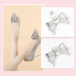 4 шт. 2 стиля украшения для обуви из сплава со стразами&nbsp;FIND-WR0010-36