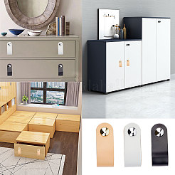 Дверные ручки из искусственной кожи&nbsp;FIND-WH0052-53C