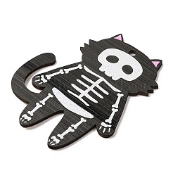 Большие деревянные подвески с принтом в стиле Хэллоуина&nbsp;WOOD-I016-01C