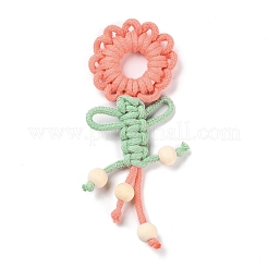 Большие подвески из поликоттона&nbsp;GLAA-C028-09D