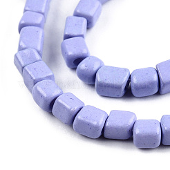 Непрозрачные спрей окрашены стеклянной бусины пряди&nbsp;GLAA-N047-08-A03