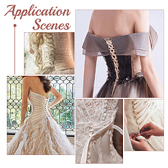 Замена молнии в женском свадебном платье&nbsp;DIY-WH0304-364A