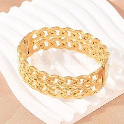 Браслеты из нержавеющей стали 304 для женщин&nbsp;BJEW-Z155-04G