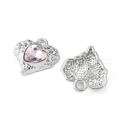 Стеклянные подвески из сплава с покрытием стойки&nbsp;FIND-YW0001-91B