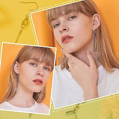 30 шт. крючки для сережек из нержавеющей стали 304 радужного цвета&nbsp;STAS-UN0034-26