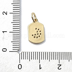 Подвески из латуни с микро-паве на тему луны&nbsp;KK-H475-57G-10