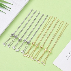 Покрытие стойки экологически чистое изготовление браслетов из латуни-цепочки&nbsp;KK-CJ0001-27