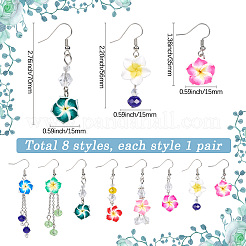 Латунь болтающиеся серьги&nbsp;EJEW-SC00001