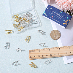 30 шт. 3-х цветные латунные защелкивающиеся дужки KK-SC0003-56