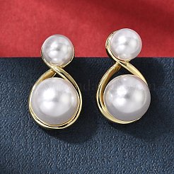 Латунь серьги стержня&nbsp;LS-EJEW-H180-04G