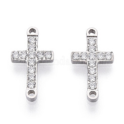 Шармы-подвески из хирургической нержавеющей стали 316 с прозрачным кубическим цирконием&nbsp;X-STAS-ZX042-22S