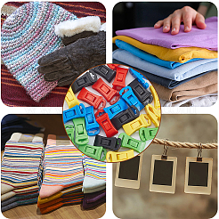 25шт. 5-х цветные пластиковые ветрозащитные клипсы&nbsp;AJEW-CN0004-85