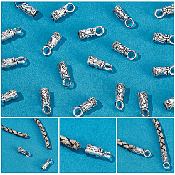 150 шт. наконечник шнура из цинкового сплава в тибетском стиле&nbsp;FIND-WR0012-60