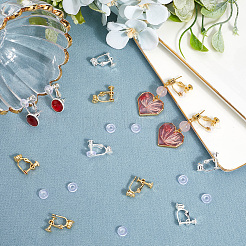 20 шт. 2 цвета стойка покрытие латунь клипсы конвертеры фурнитура&nbsp;KK-BBC0019-60A