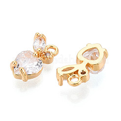 Латунные микро проложить кубического циркония подвески&nbsp;KK-N263-63G