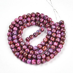 Выпечка окрашенные стеклянные бусины&nbsp;X1-DGLA-N003-8mm-B03