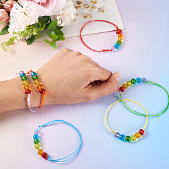 6шт. браслеты из стеклянных бусин&nbsp;BJEW-TAC0038