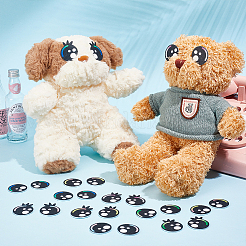 2 комплект фетровых глаз&nbsp;AJEW-GA0008-64B