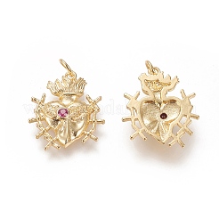 Латунные микро проложить кубического циркония подвески&nbsp;X-ZIRC-L091-064G