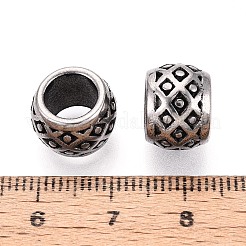 Бусины из нержавеющей стали 304 с крупными отверстиями&nbsp;STAS-T072-100AS