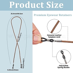 Ремешок из коровьей кожи для очков&nbsp;AJEW-WH20033-113B-03