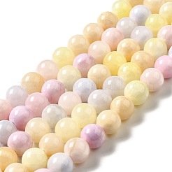 Природного зеленого нефрита нитей бисера G-G757-03-12mm