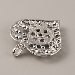 Подвески со стразами из сплава&nbsp;FIND-WH0150-10P