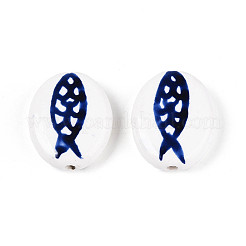 Фарфоровые бусины ручной работы&nbsp;X-PORC-T134-03