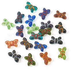 20 шт. прозрачные бусины лэмпворк&nbsp;FIND-TA0005-47