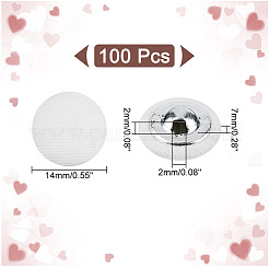 100 шт. тканевые пуговицы на ножке&nbsp;BUTT-NB0001-72B