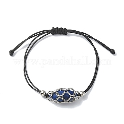 Изготовление браслета-мешка в технике макраме из нержавеющей стали 304 для держателя камней&nbsp;AJEW-JB01193-01