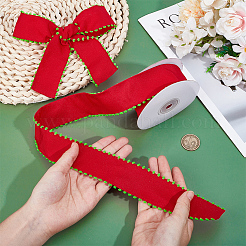 Лента из полиэстера с новогодней тематикой&nbsp;OCOR-WH0110-13A