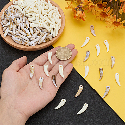 200шт 2 цвета непрозрачные акриловые подвески&nbsp;OACR-WR0001-08