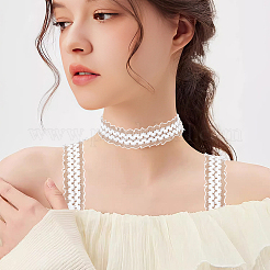 30 ярд чинлоновой плиссированной цветочной ленты&nbsp;OCOR-WH0046-73B