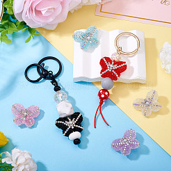 6 шт. 6-х цветные непрозрачные акриловые блестящие стразы&nbsp;SACR-TA0001-51