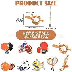 36 шт. 9 стиля подвески из цинкового сплава с эмалью&nbsp;FIND-CJ0005-30