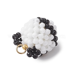 Подвески-панды из стеклянных бусин&nbsp;PALLOY-MZ00941