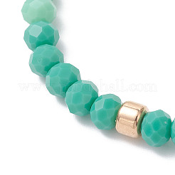 Браслеты из стеклянных бусин-имитаторов из нефрита для женщин&nbsp;BJEW-JB12609