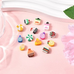 100шт 5 стиля ручной работы бусины из полимерной глины&nbsp;CLAY-FP0001-16