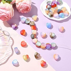 40шт непрозрачные бусины из смолы&nbsp;RESI-CJ0004-98