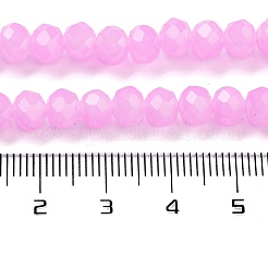 Запекание расписных стеклянных бусин с имитацией нефрита&nbsp;X-DGLA-A034-J6MM-A49