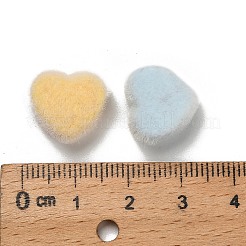 Флокированные непрозрачные акриловые бусины&nbsp;OACR-I026-02C