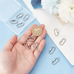 10 шт. подвески-замки с винтовым карабином из нержавеющей стали 304 STAS-UN0058-40P