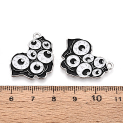 Подвески из сплава и эмали на тему Хэллоуина&nbsp;ENAM-T021-31C-01P