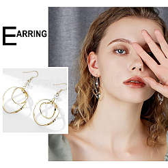 50 шт. французские крючки для сережек из нержавеющей стали 304&nbsp;STAS-LP0001-56