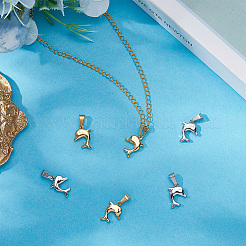 6 шт. подвески из нержавеющей стали 304 двух цветов STAS-BBC0007-25