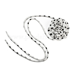 Ожерелье-чокер из ткани в горошек с галстуком-розой для женщин&nbsp;LS-NJEW-Z022-01C