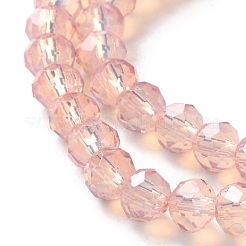 Запекание окрашенные прозрачные стеклянные бусины нити&nbsp;LS-DGLA-A034-J6MM-D04