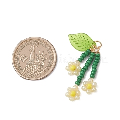 7 шт. подвески-цветы из стеклянных бусин&nbsp;PALLOY-MZ01194